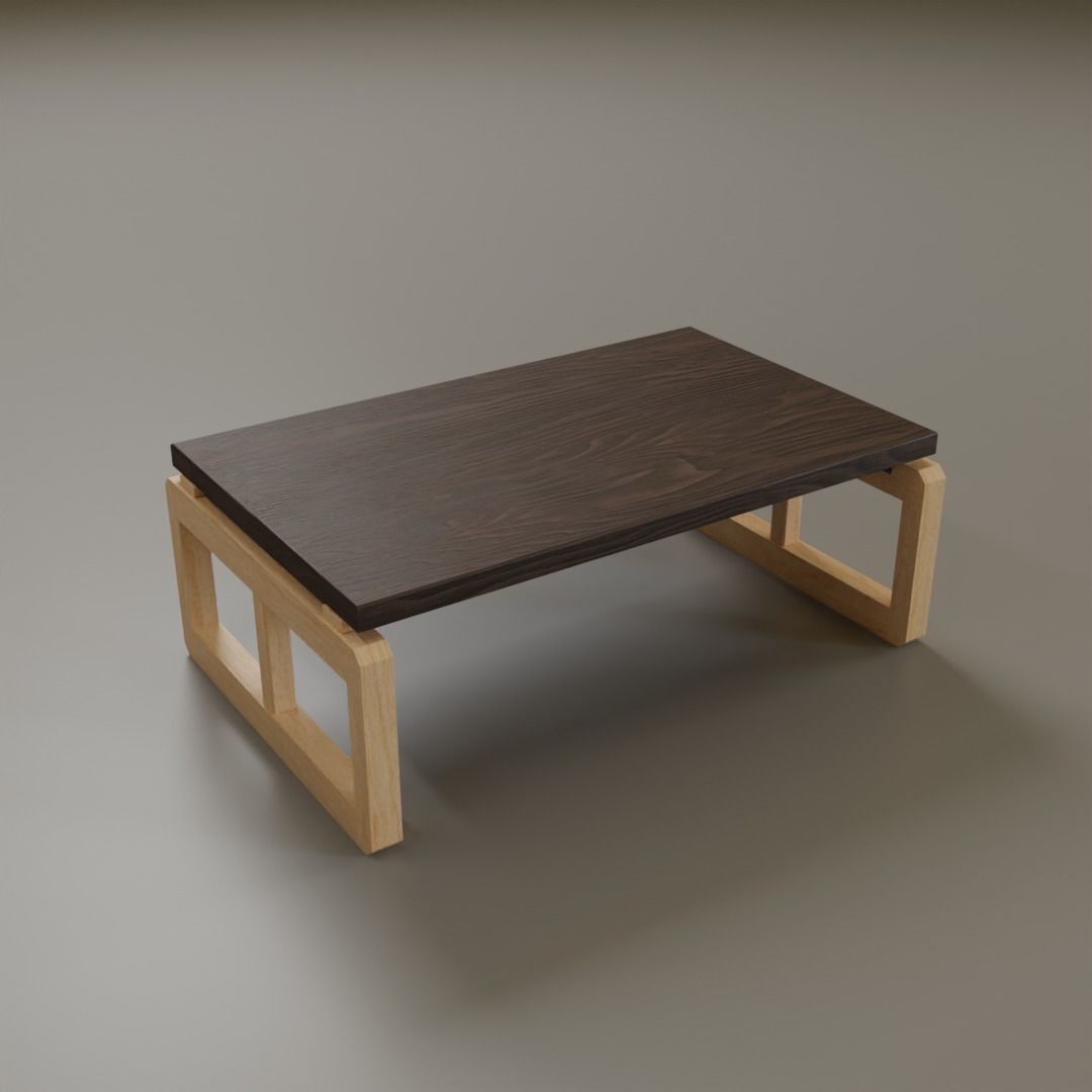 Low Coffee Table Low-poly 3D model_38