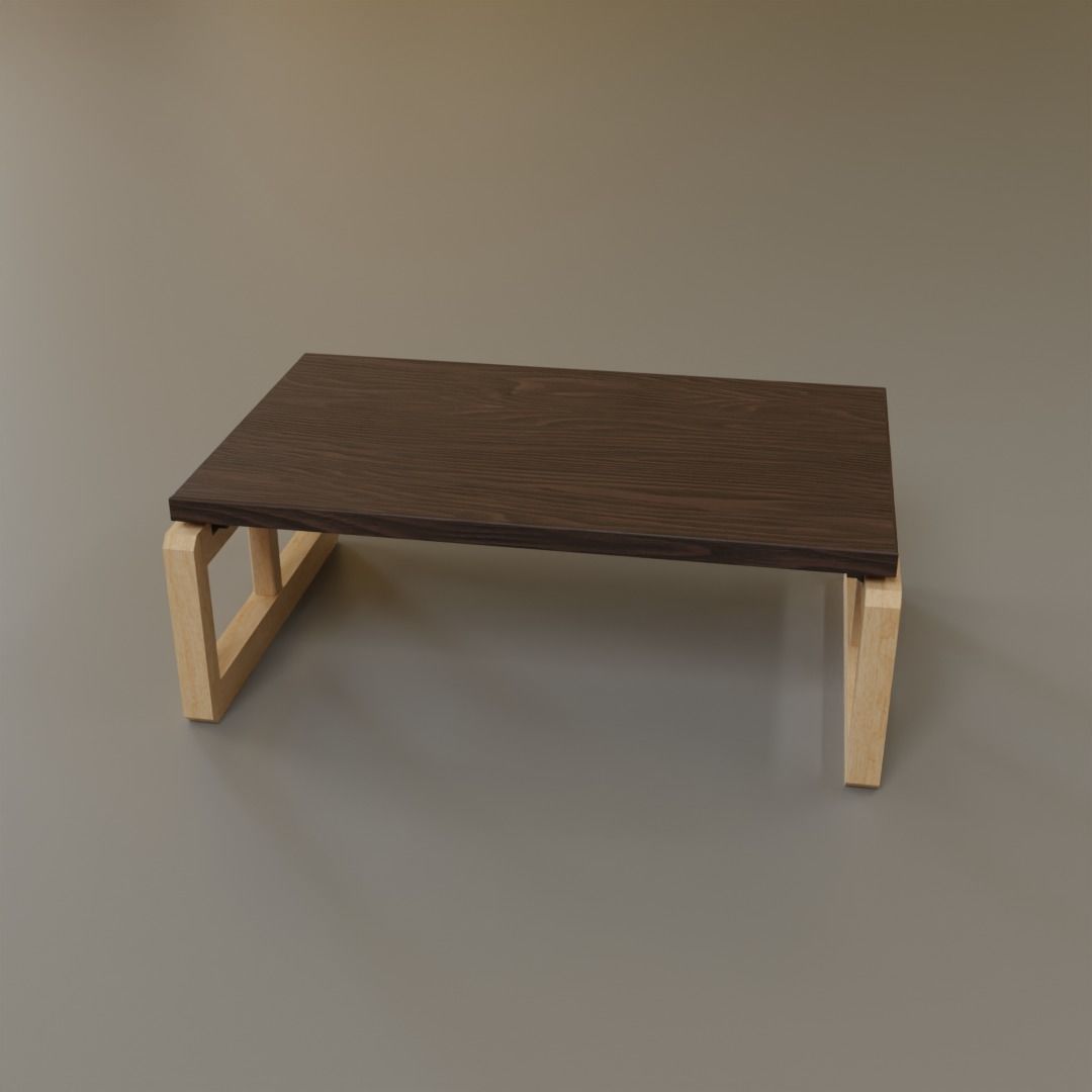 Low Coffee Table Low-poly 3D model_20