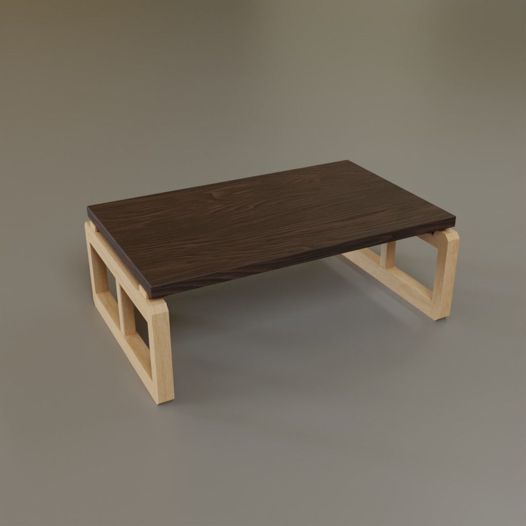 Low Coffee Table Low-poly 3D model_23