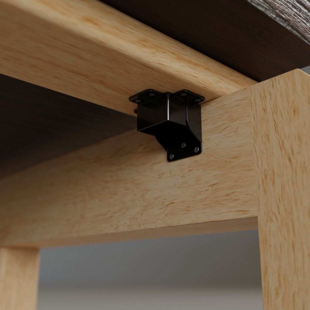 Low Coffee Table Low-poly 3D model_5