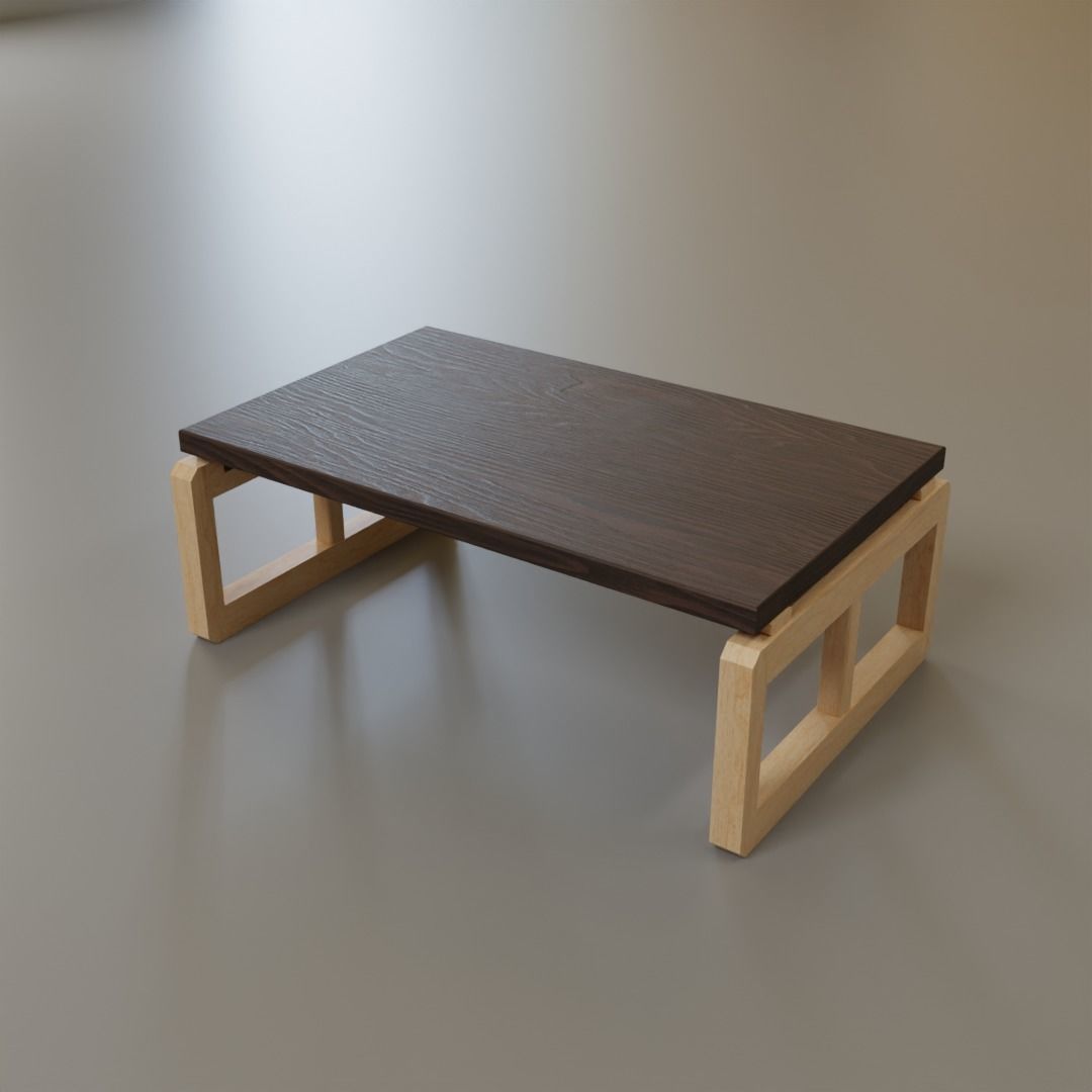 Low Coffee Table Low-poly 3D model_18