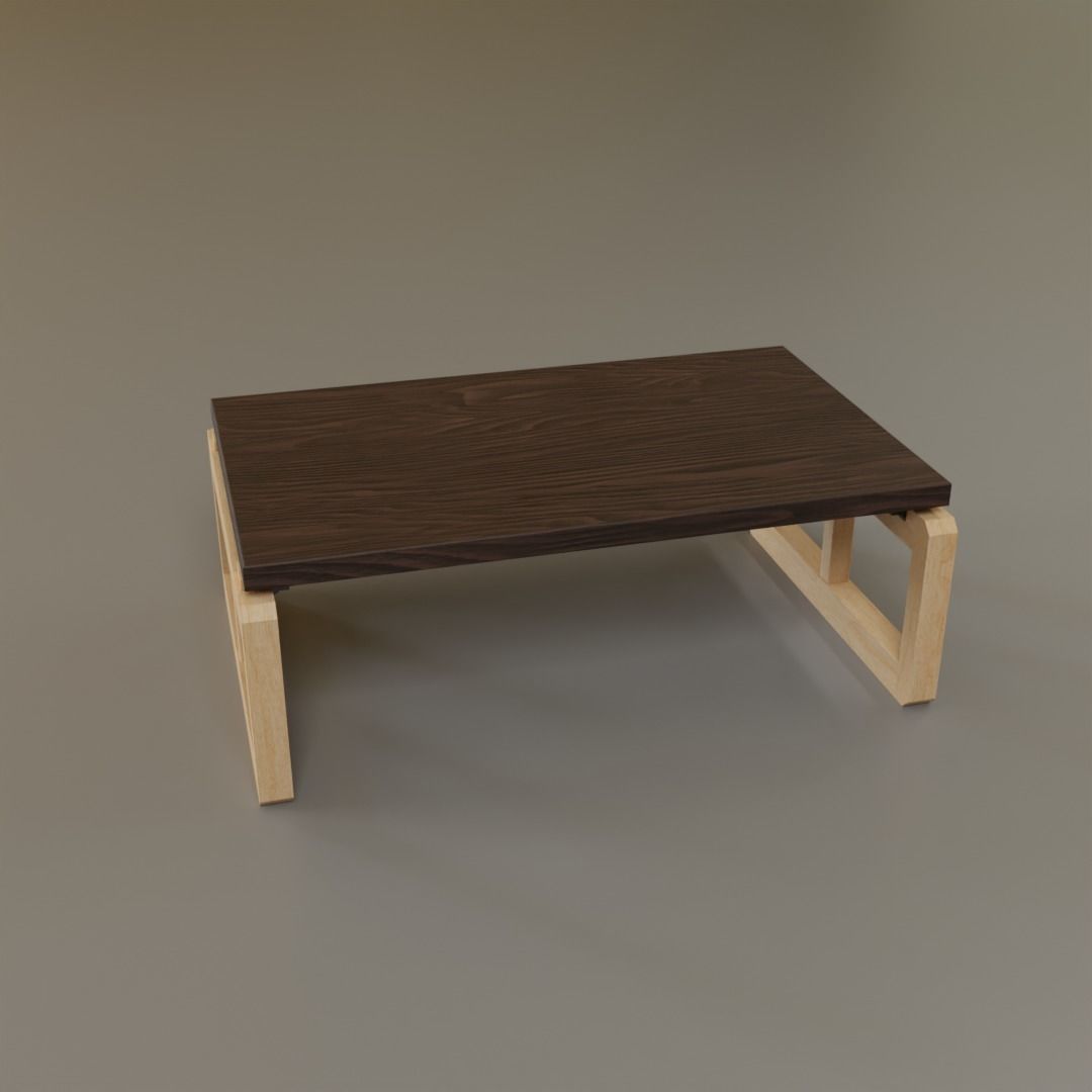 Low Coffee Table Low-poly 3D model_22