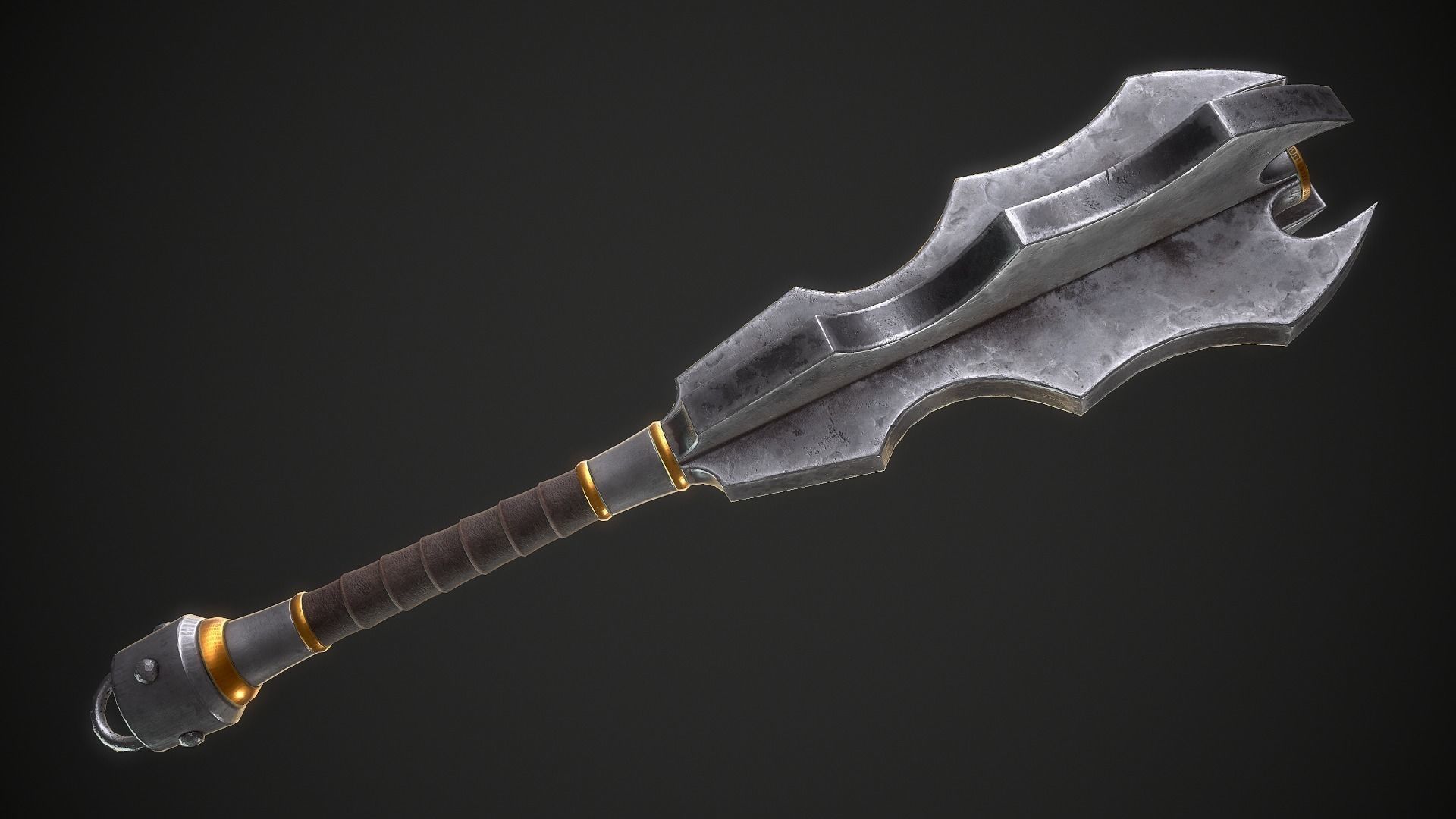 Mace 16 Low-poly 3D model_3