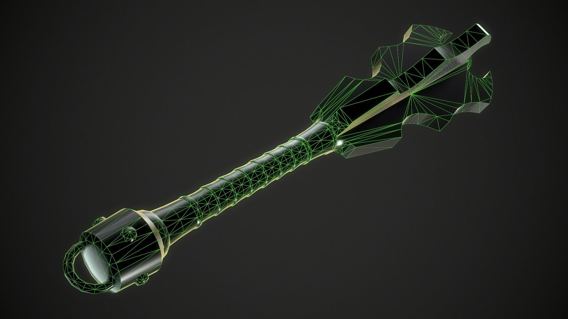 Mace 16 Low-poly 3D model_11