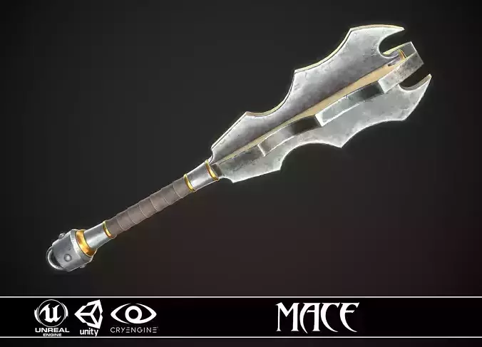 Mace 16 Low-poly 3D model