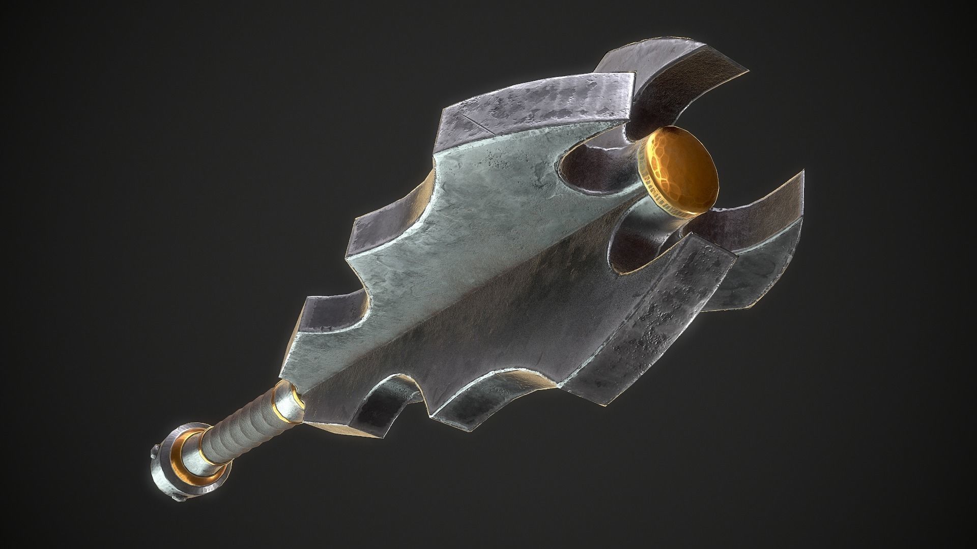 Mace 16 Low-poly 3D model_8