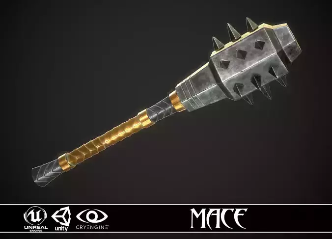 Mace 18 Low-poly 3D model