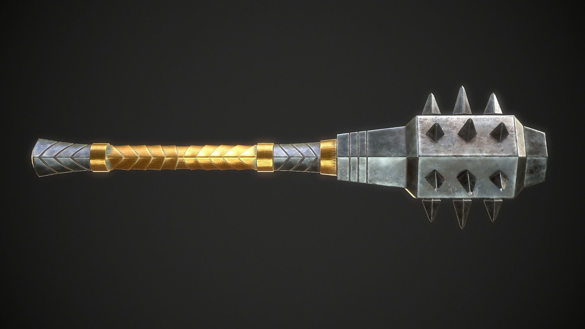 Mace 18 Low-poly 3D model_2