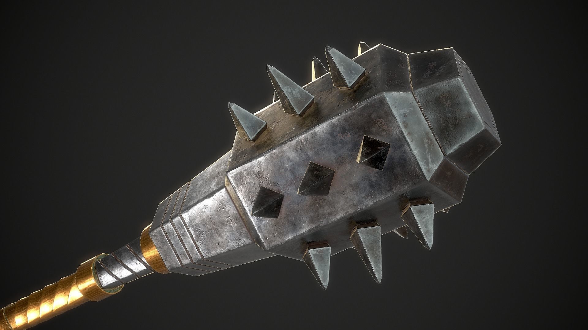 Mace 18 Low-poly 3D model_6