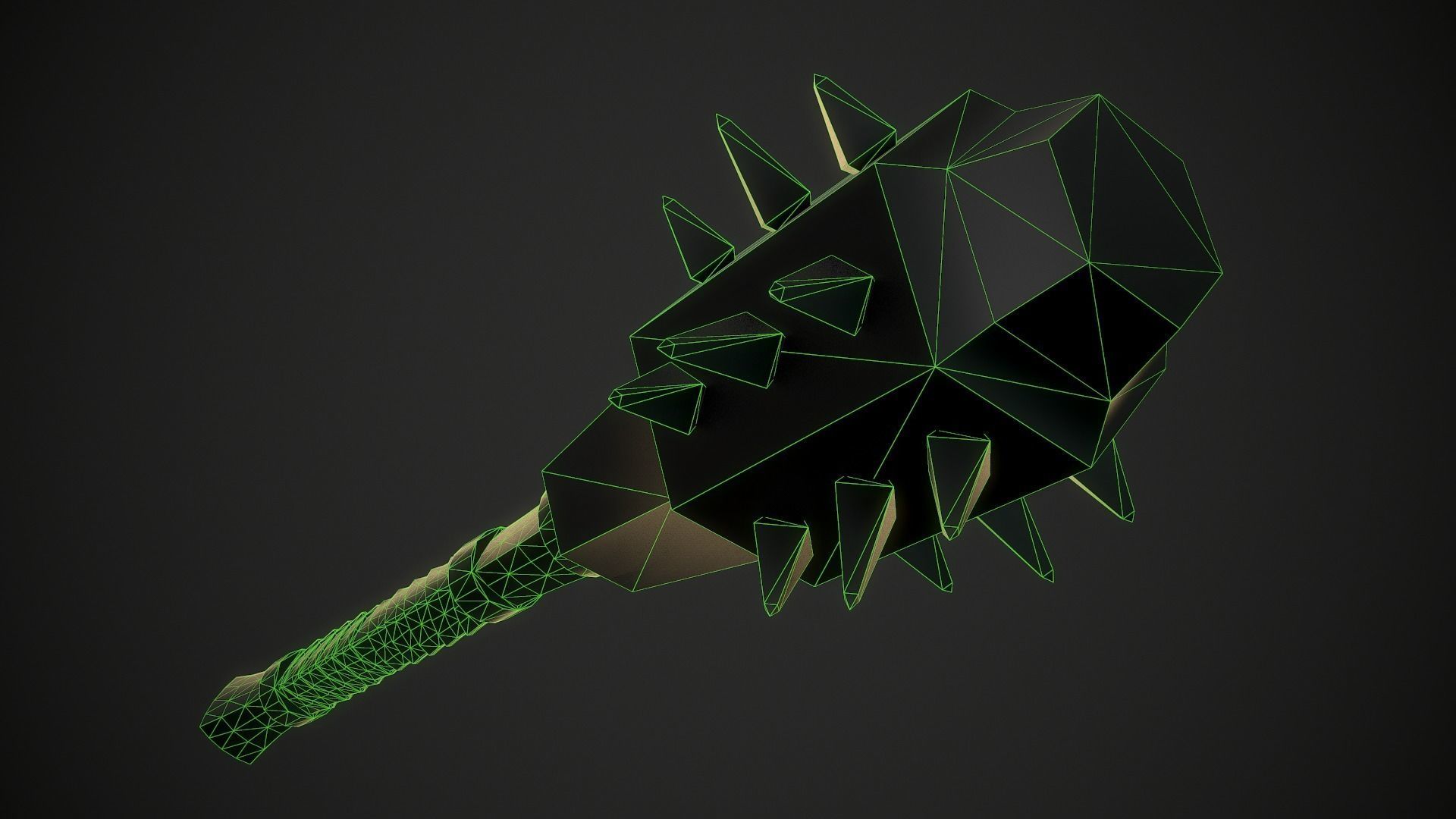Mace 18 Low-poly 3D model_10