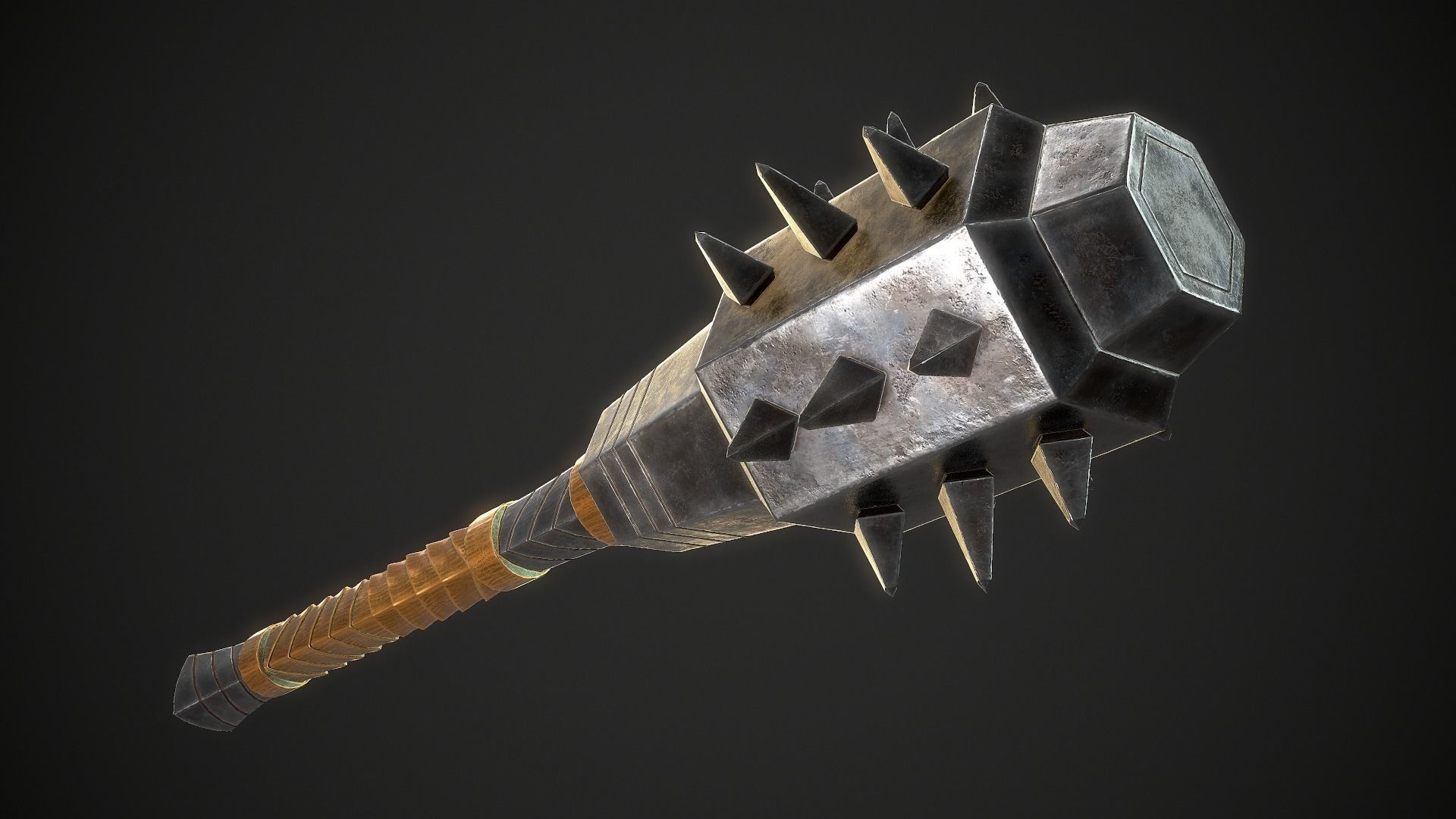 Mace 18 Low-poly 3D model_4
