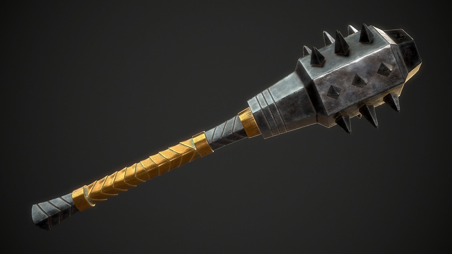 Mace 18 Low-poly 3D model_3
