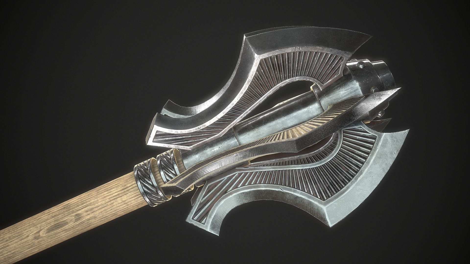 Mace 19 Low-poly 3D model_6