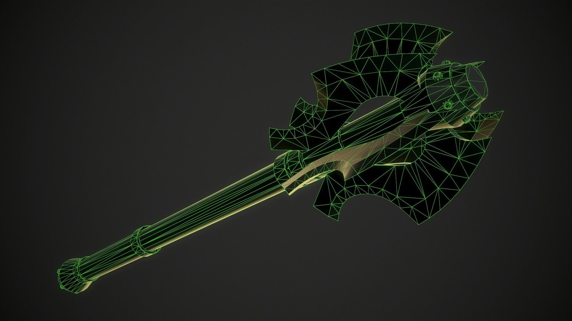 Mace 19 Low-poly 3D model_10