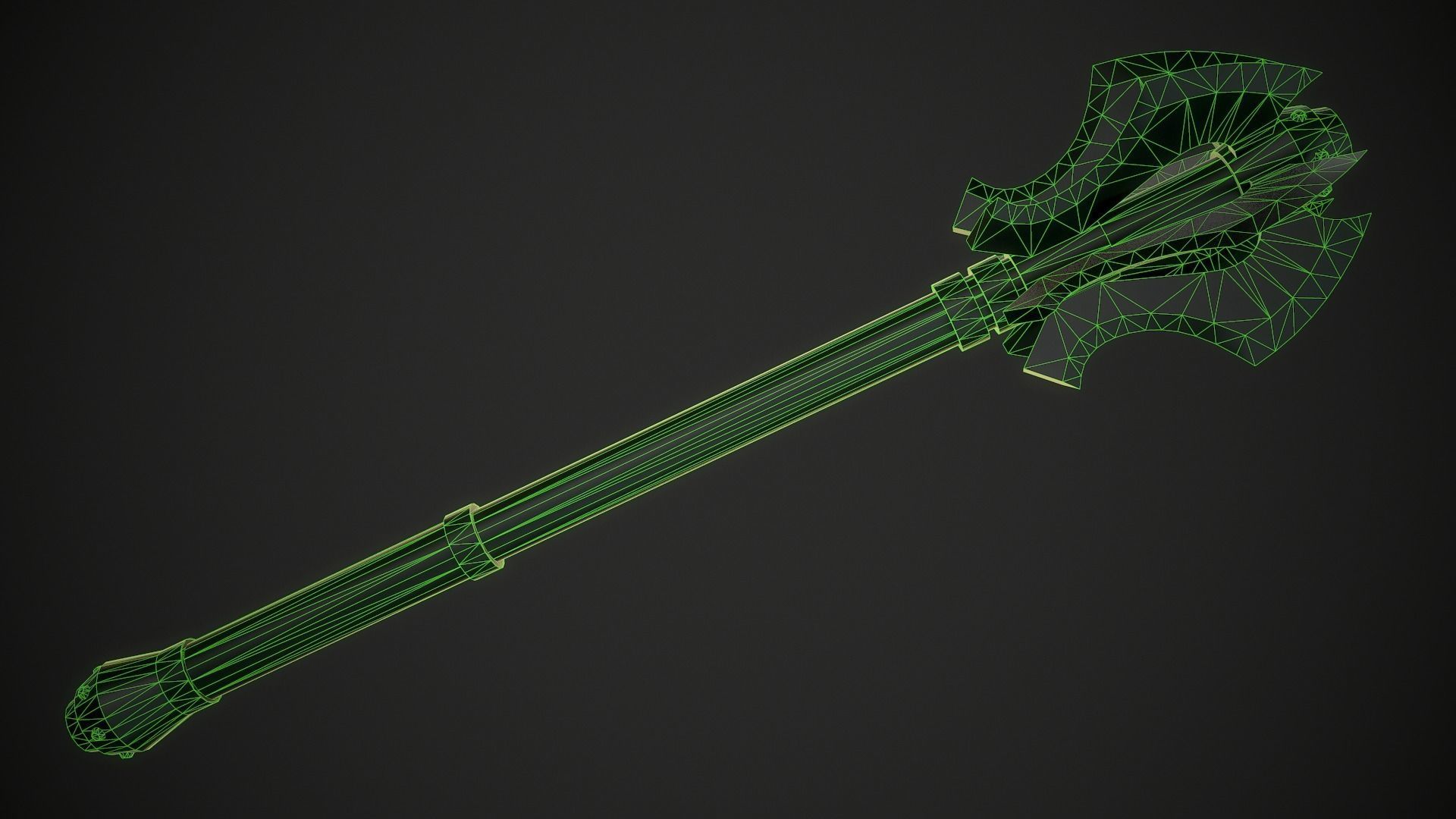 Mace 19 Low-poly 3D model_9