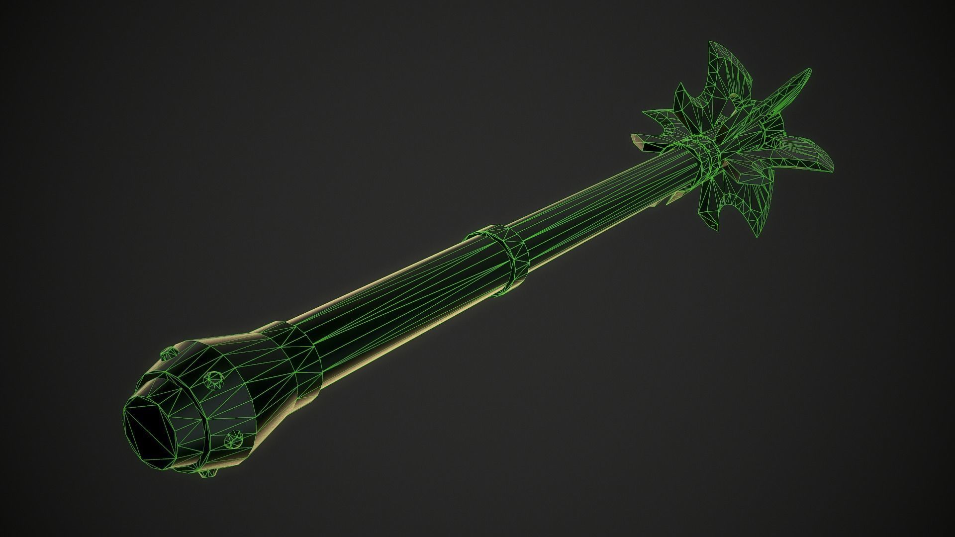 Mace 19 Low-poly 3D model_11