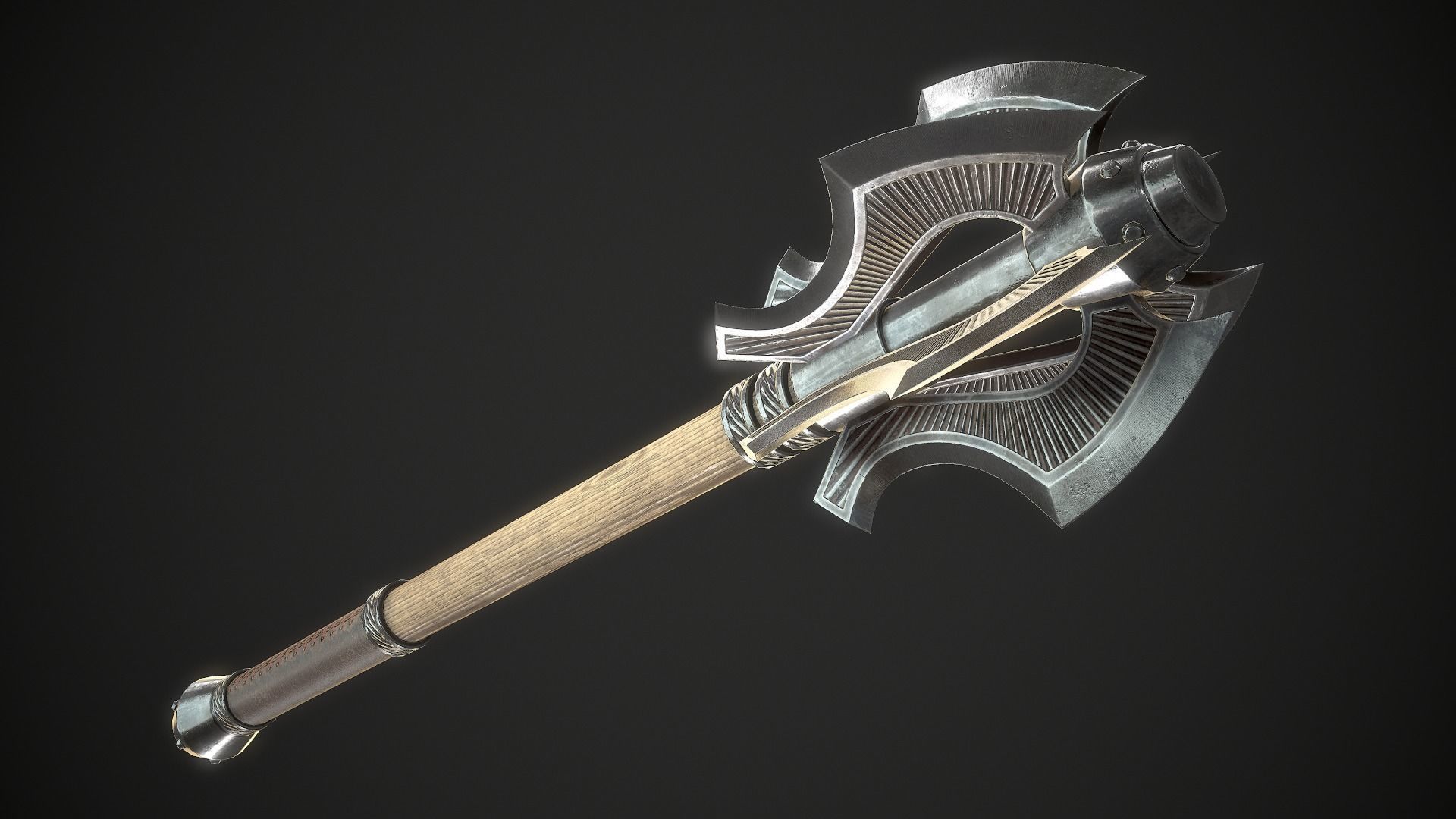Mace 19 Low-poly 3D model_4