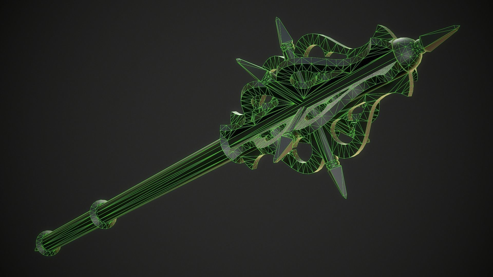 Mace 20 Low-poly 3D model_10