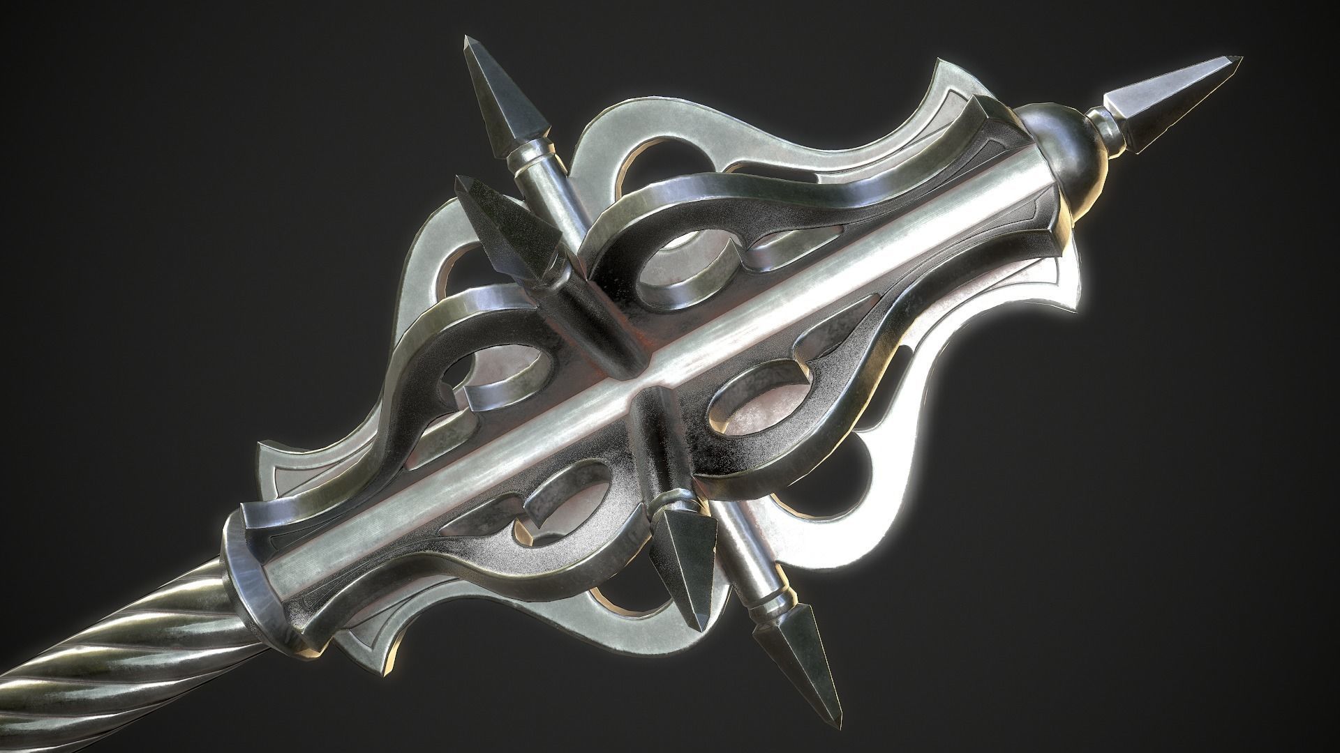 Mace 20 Low-poly 3D model_6