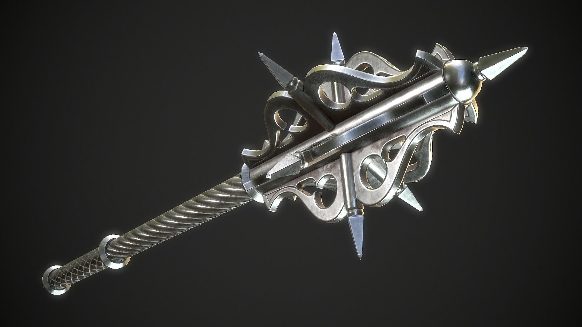 Mace 20 Low-poly 3D model_4