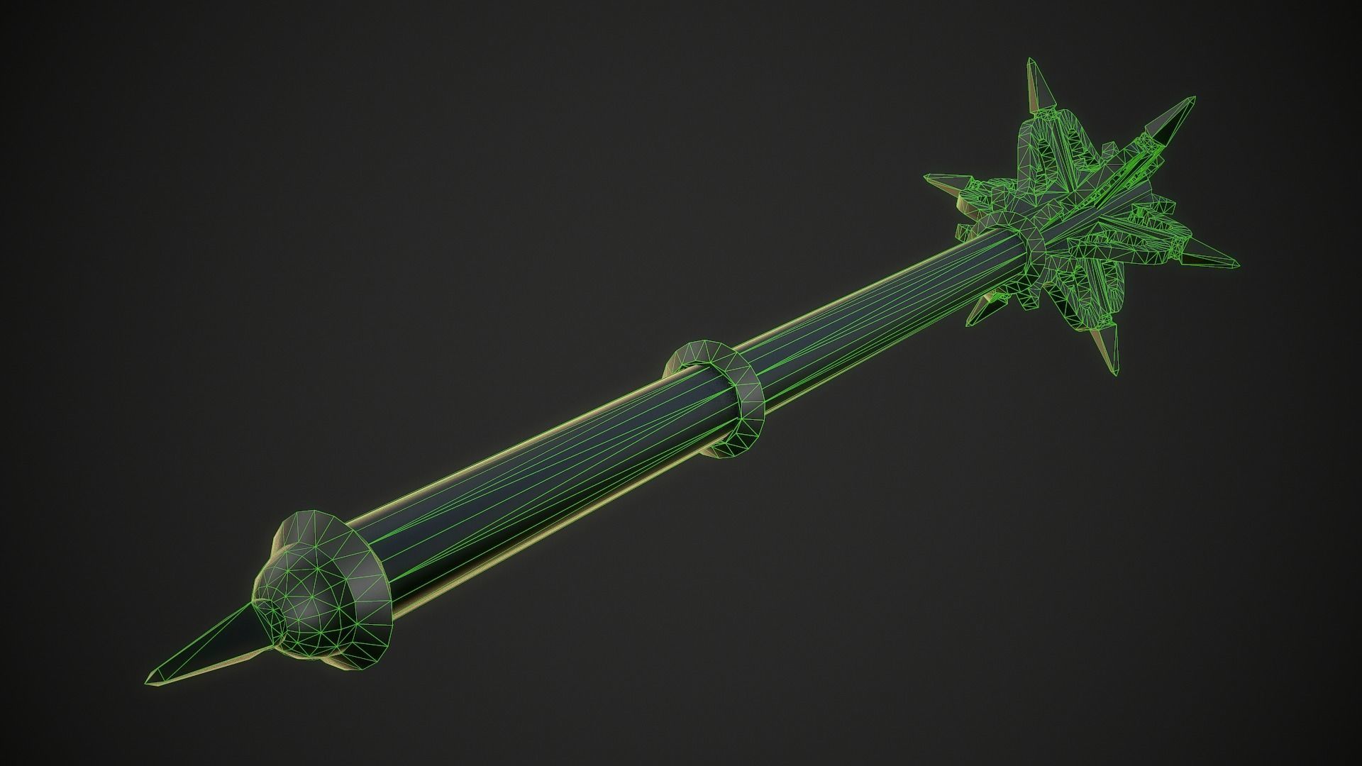Mace 20 Low-poly 3D model_11
