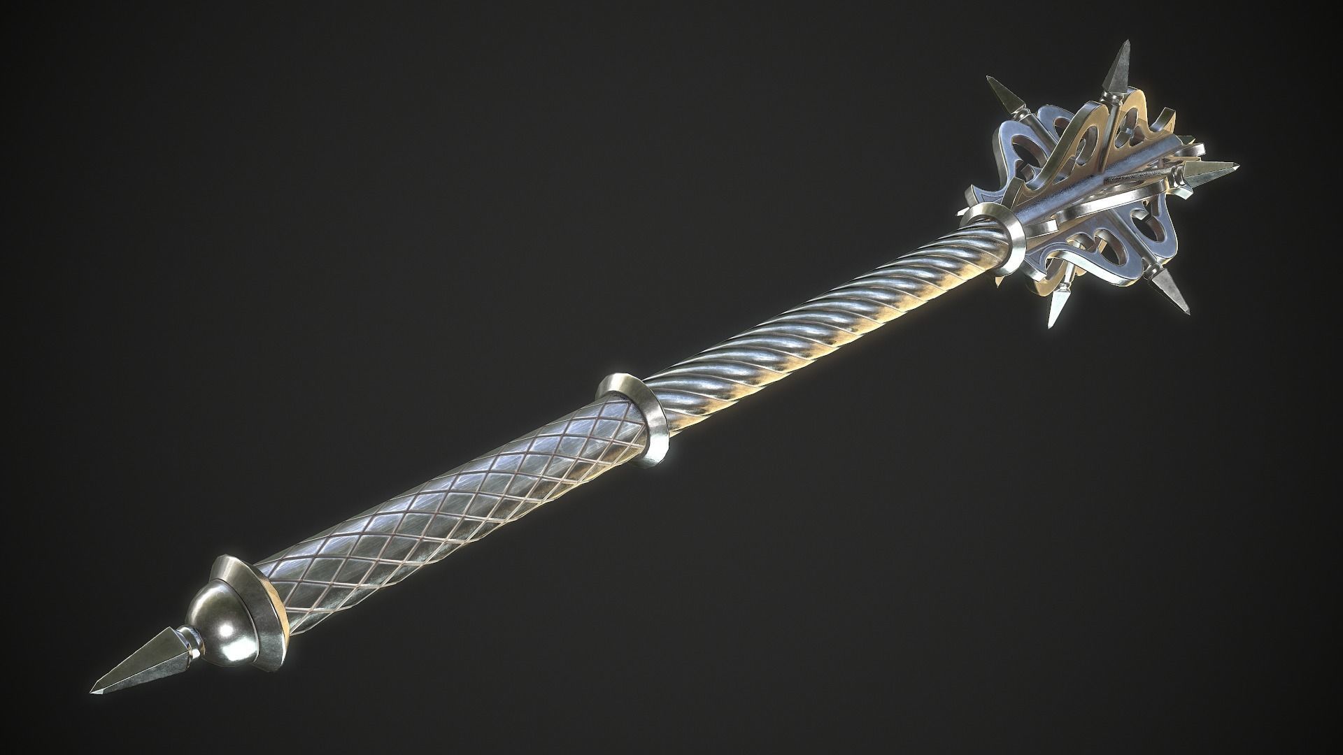 Mace 20 Low-poly 3D model_5