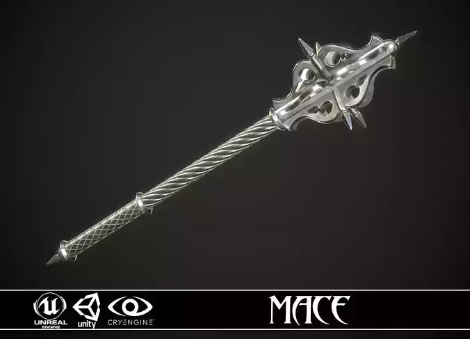 Mace 20 Low-poly 3D model