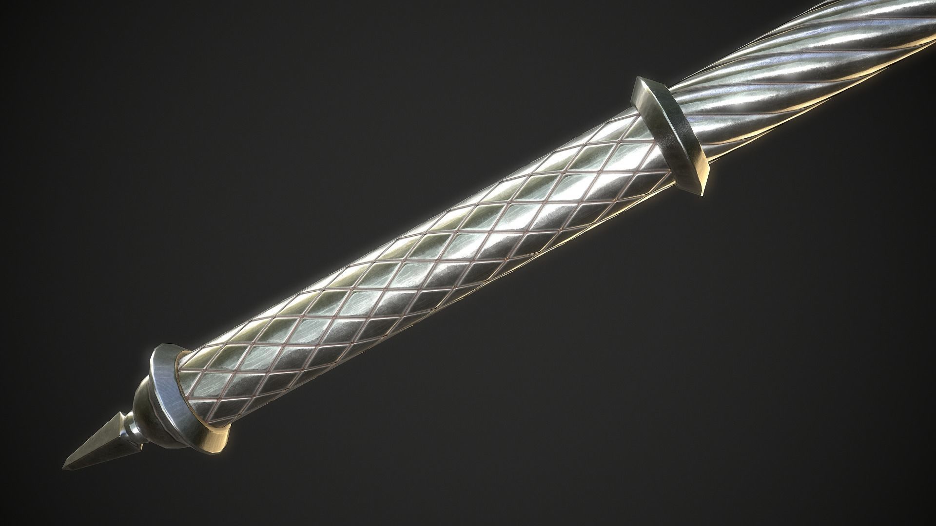 Mace 20 Low-poly 3D model_7