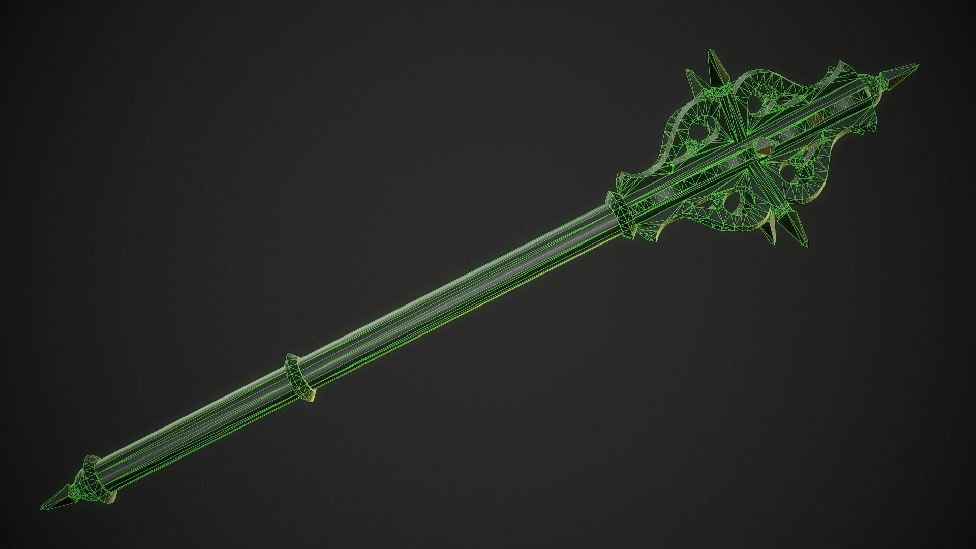 Mace 20 Low-poly 3D model_9