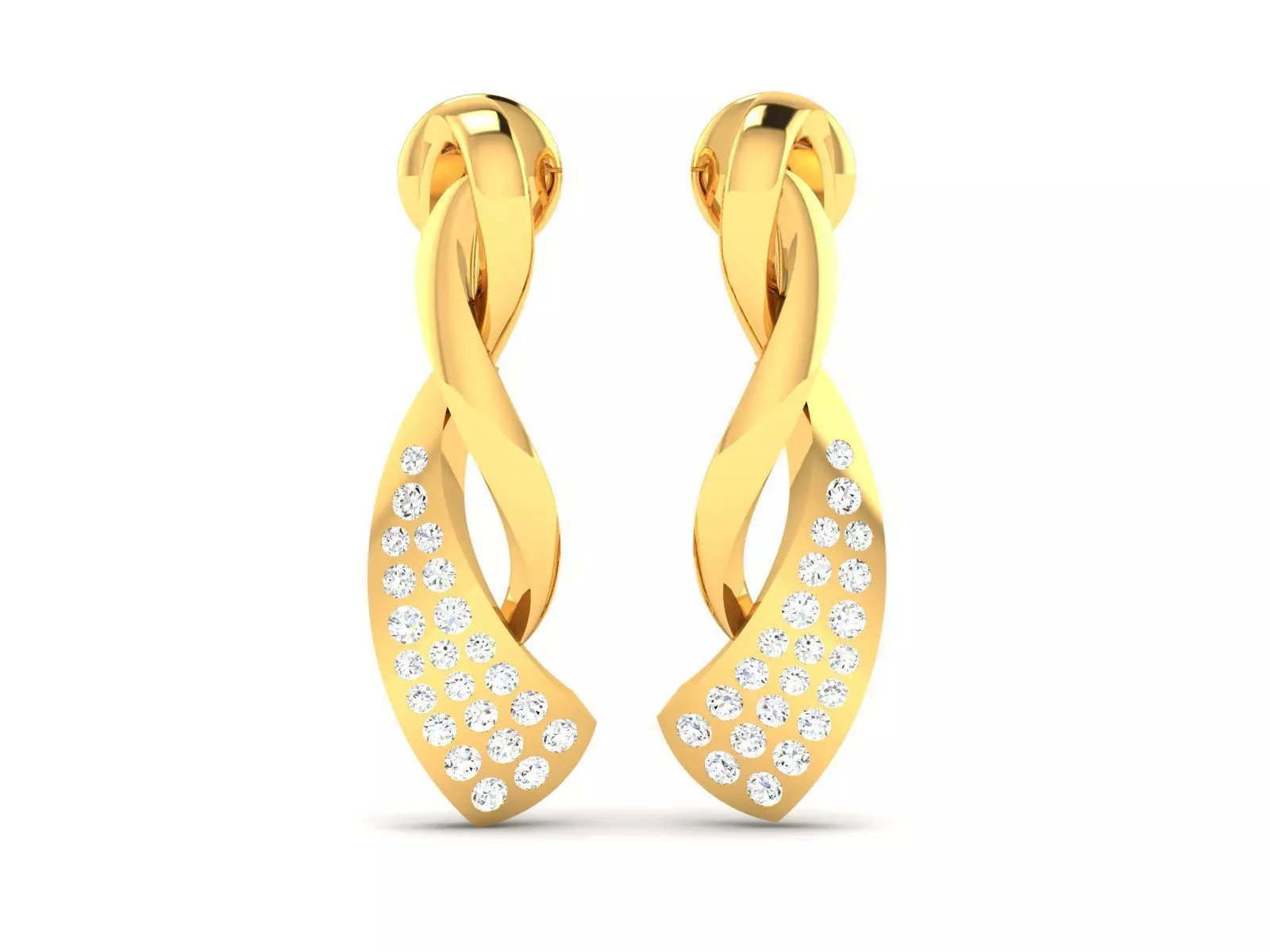 Women earrings 3dm render detail 3D print model