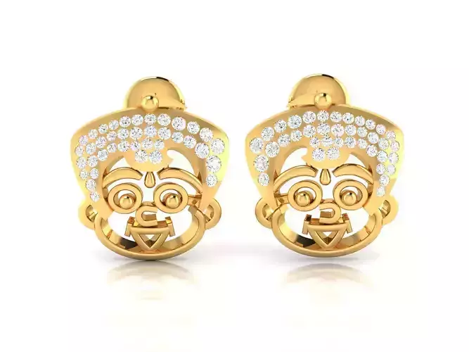 girls earrings 3dm render detail 3D print model