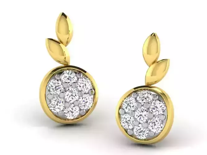 Women earrings 3dm render detail 3D print model
