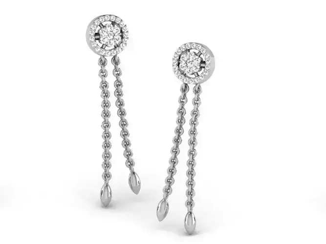 Women earrings 3dm render detail 3D print model