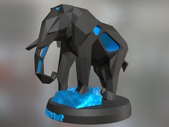 Voronoi Elephant Rock Climb 3D print model
