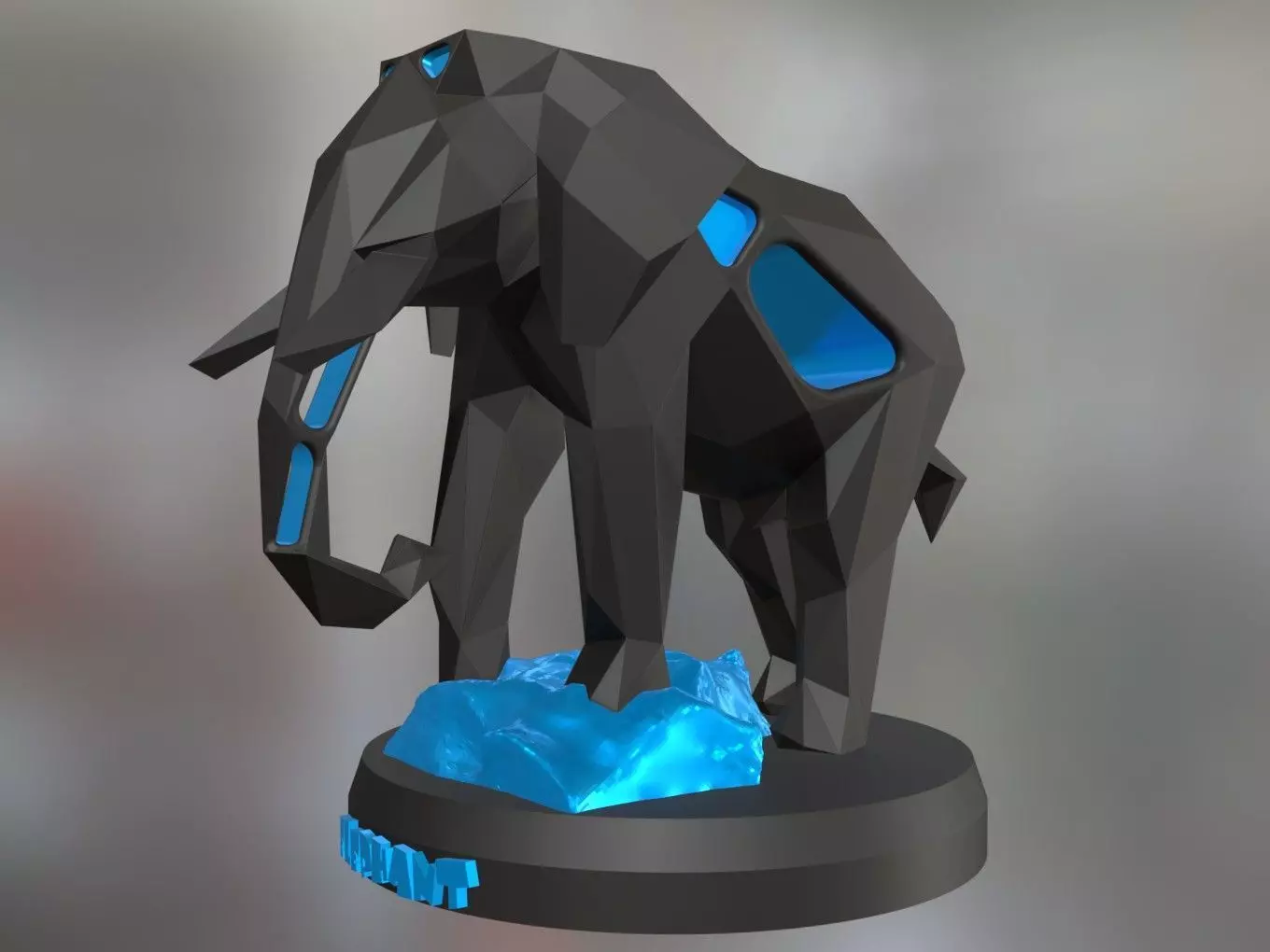 Voronoi Elephant Rock Climb 3D print model