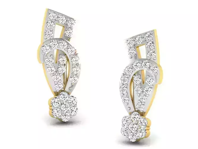 Women earrings 3dm render detail 3D print model