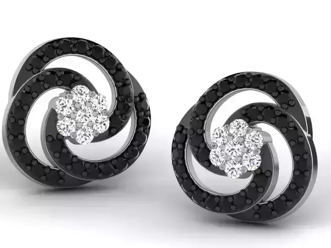 Women earrings 3dm render detail 3D print model