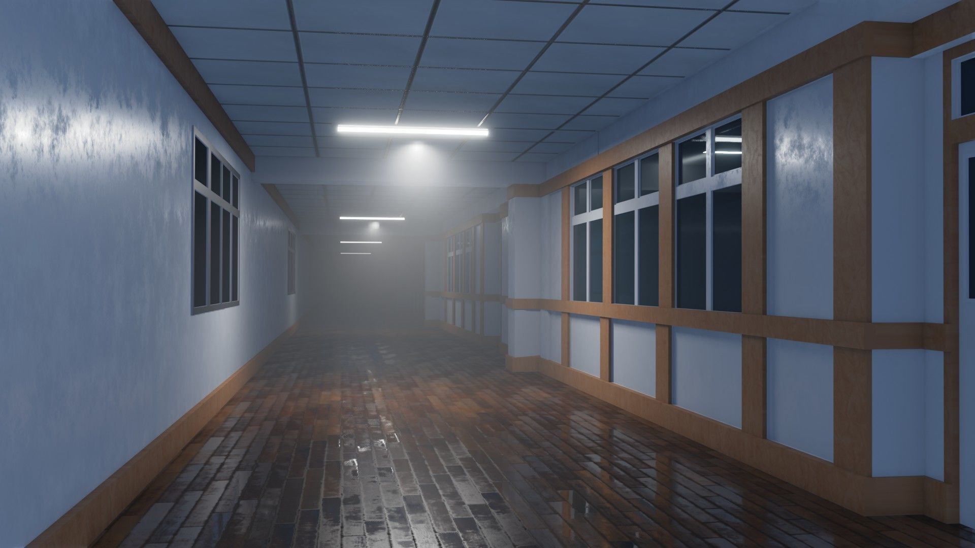 Schools Hole Low-poly 3D model_2