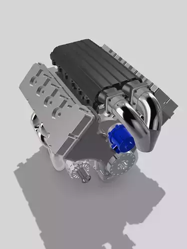 MMR Billet Coyote X Engine 5 Configs  3D print model
