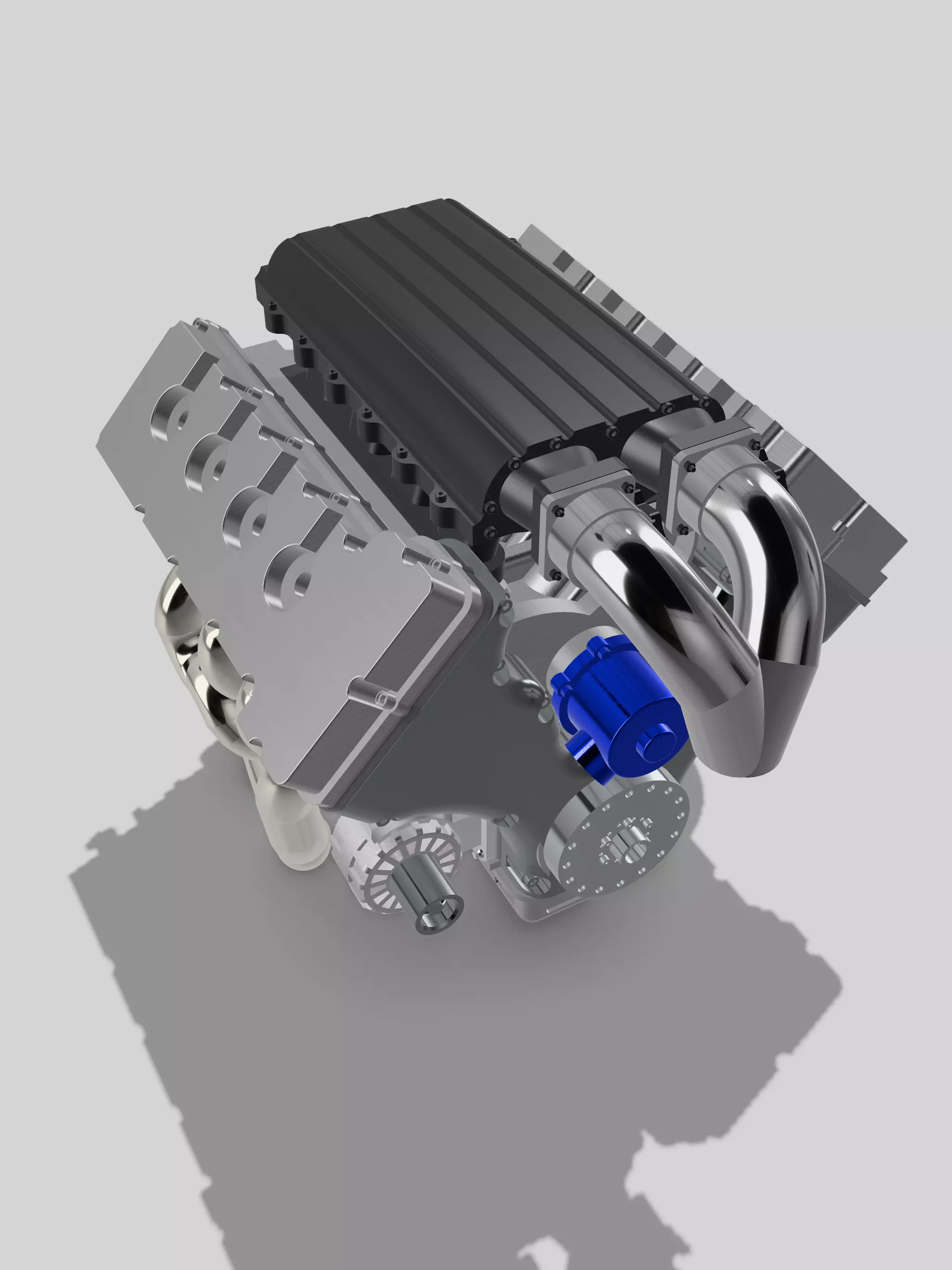MMR Billet Coyote X Engine 5 Configs  3D print model_0