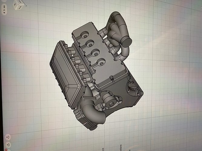 MMR Billet Coyote X Engine 5 Configs  3D print model 4