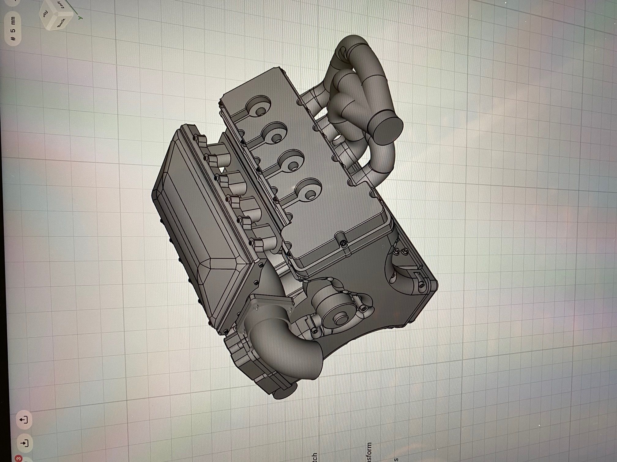 MMR Billet Coyote X Engine 5 Configs  3D print model_3