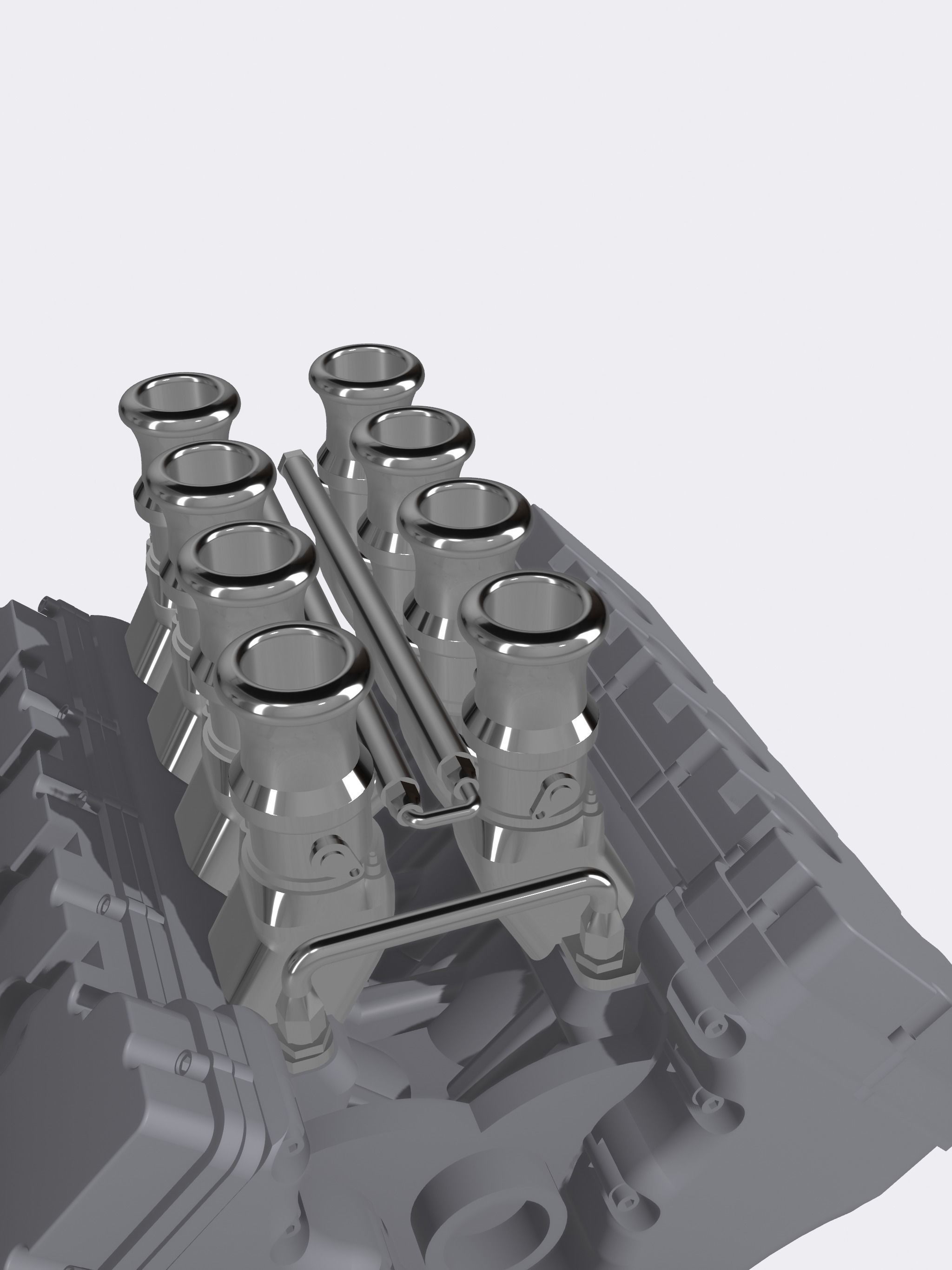 MMR Billet Coyote X Engine 5 Configs  3D print model_16