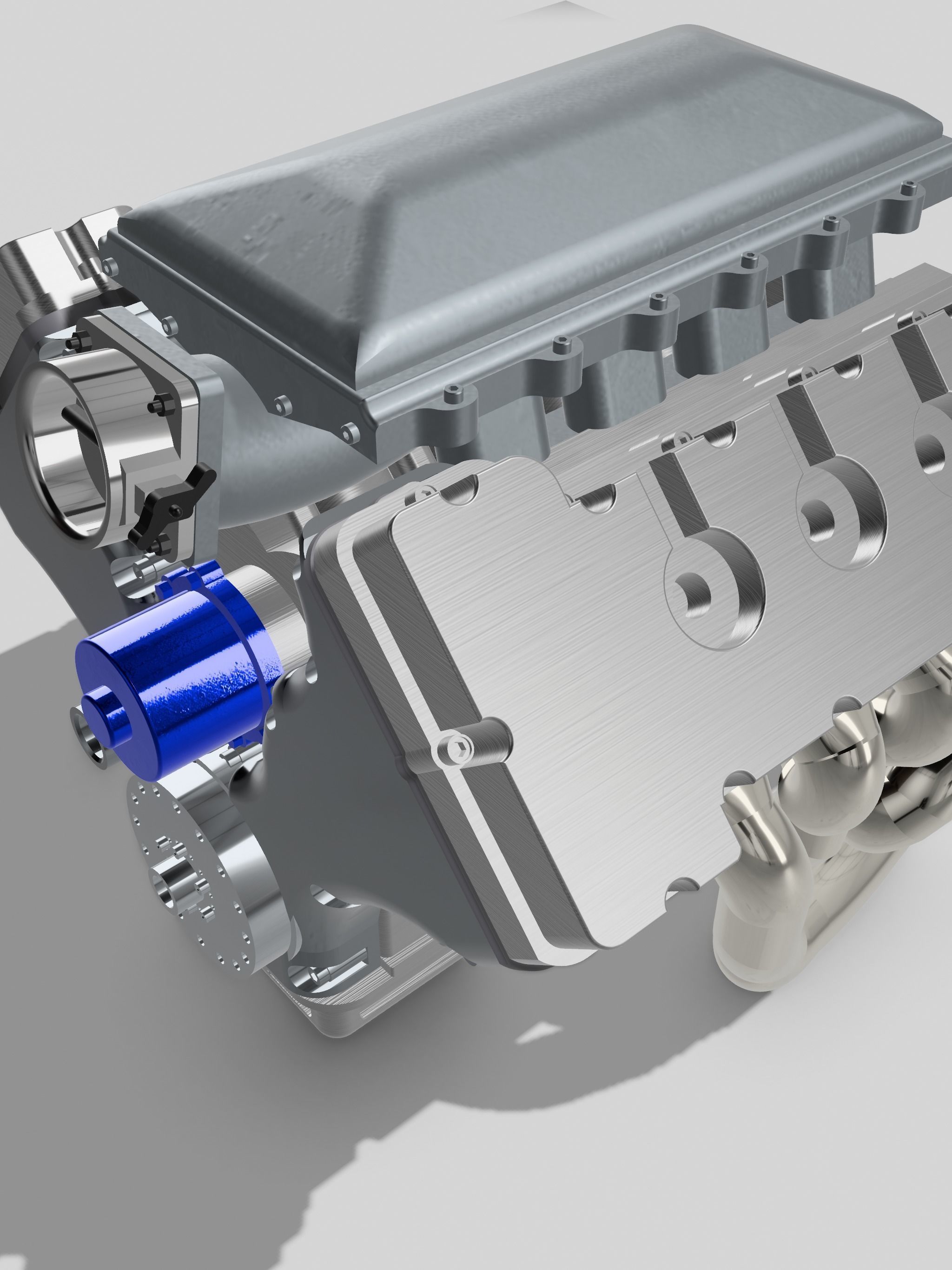 MMR Billet Coyote X Engine 5 Configs  3D print model_19