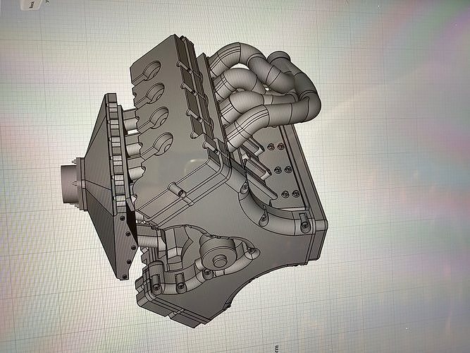 MMR Billet Coyote X Engine 5 Configs  3D print model 7