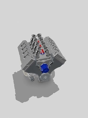MMR Billet Coyote X Engine 5 Configs  3D print model 3