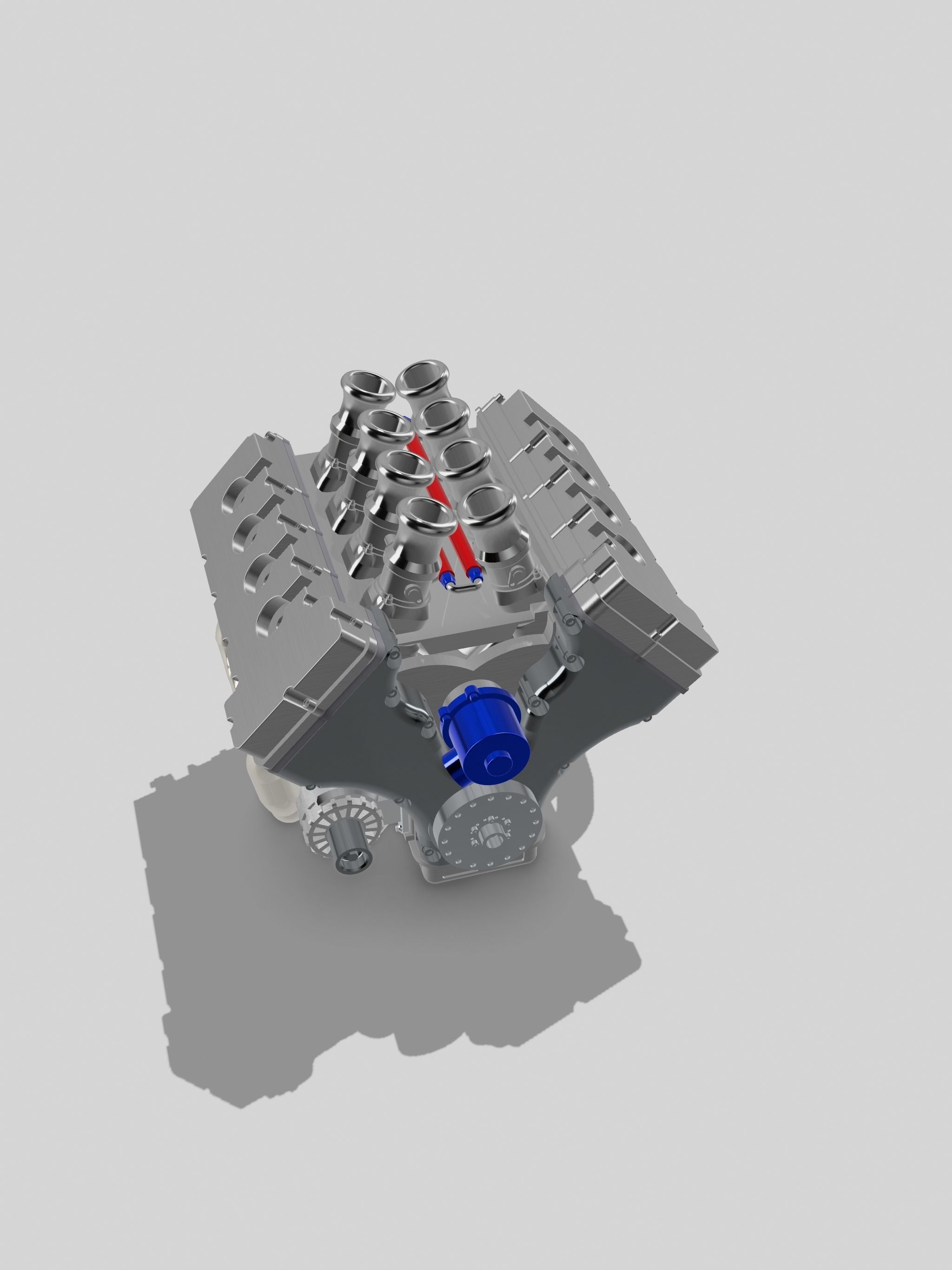 MMR Billet Coyote X Engine 5 Configs  3D print model_2