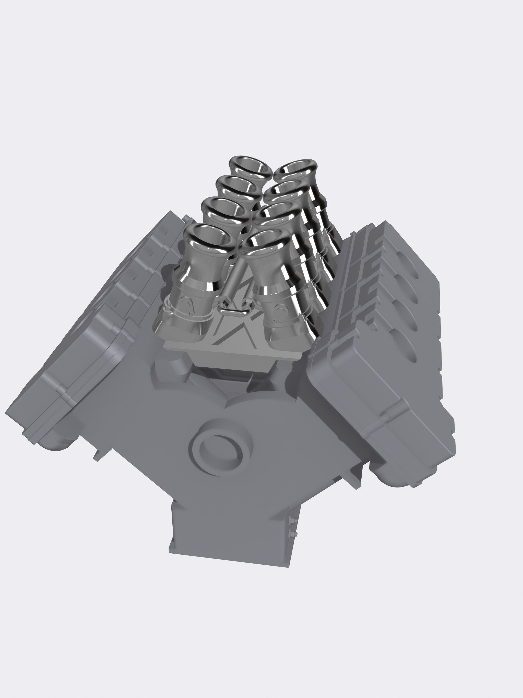MMR Billet Coyote X Engine 5 Configs  3D print model_15