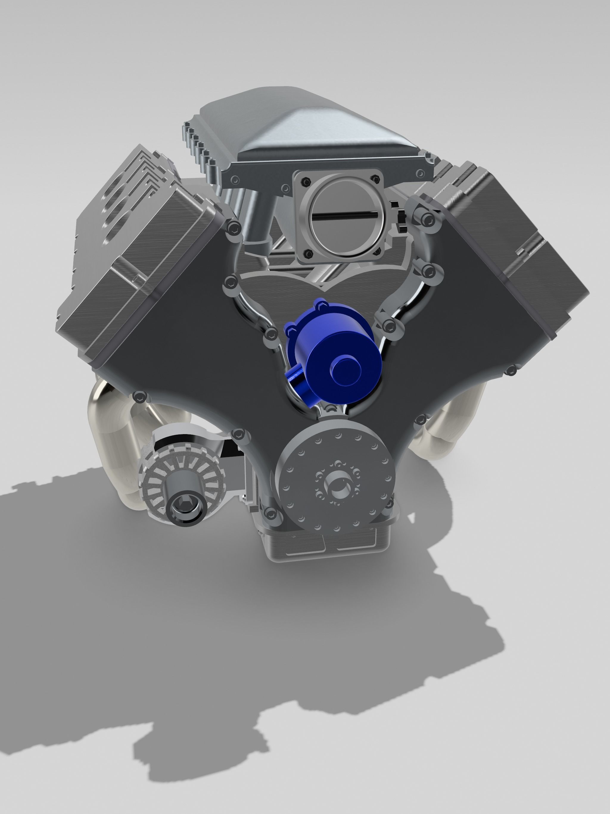 MMR Billet Coyote X Engine 5 Configs  3D print model_21
