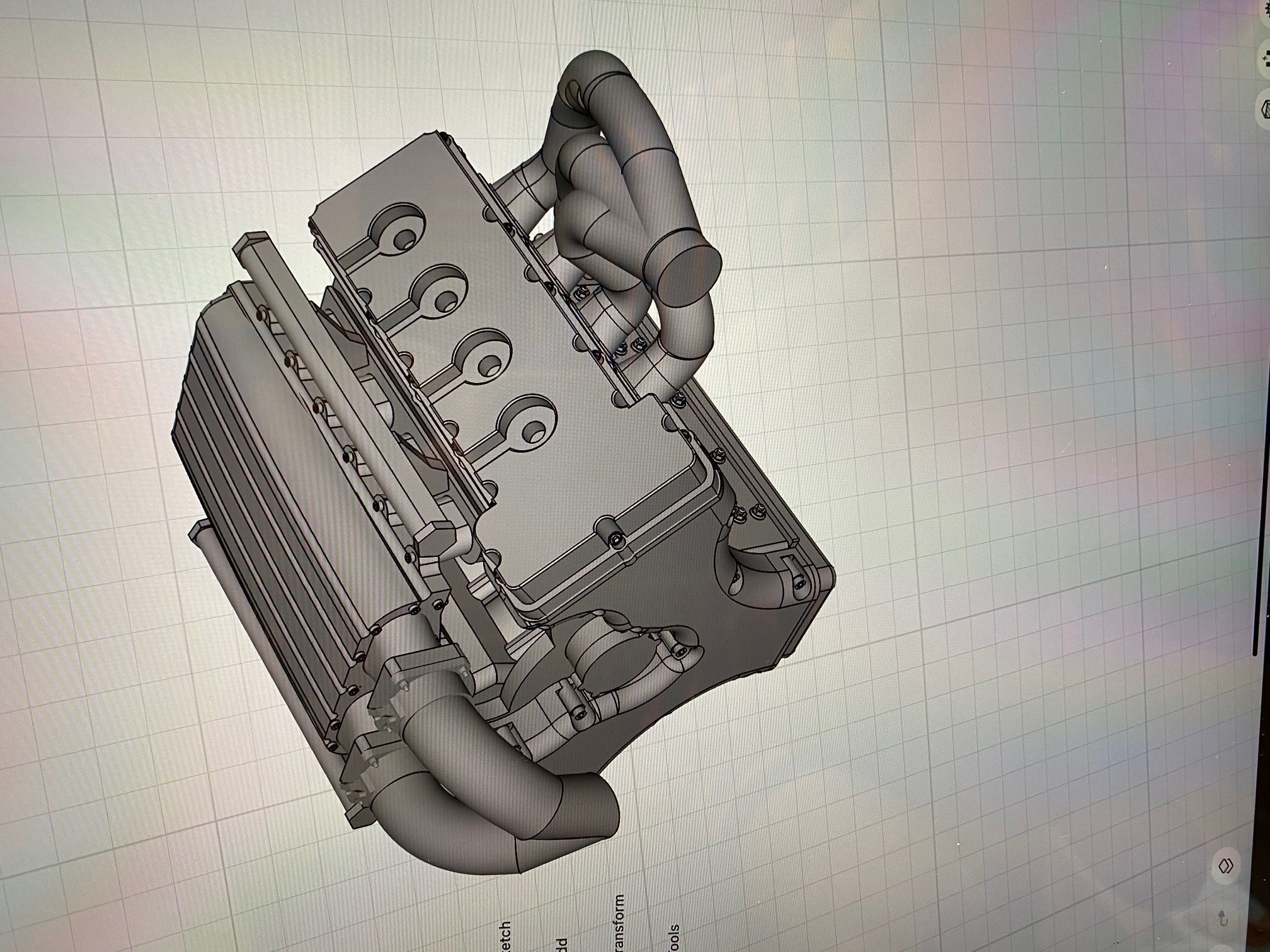 MMR Billet Coyote X Engine 5 Configs  3D print model_5
